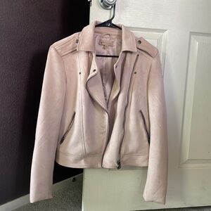 Super soft faux leather suede jacket